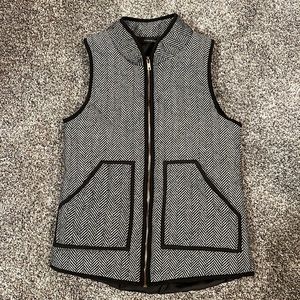Black/White Quilted Vest